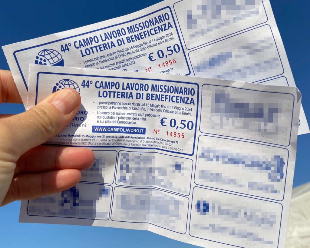 La grande lotteria 2025 del Campo Lavoro missionario